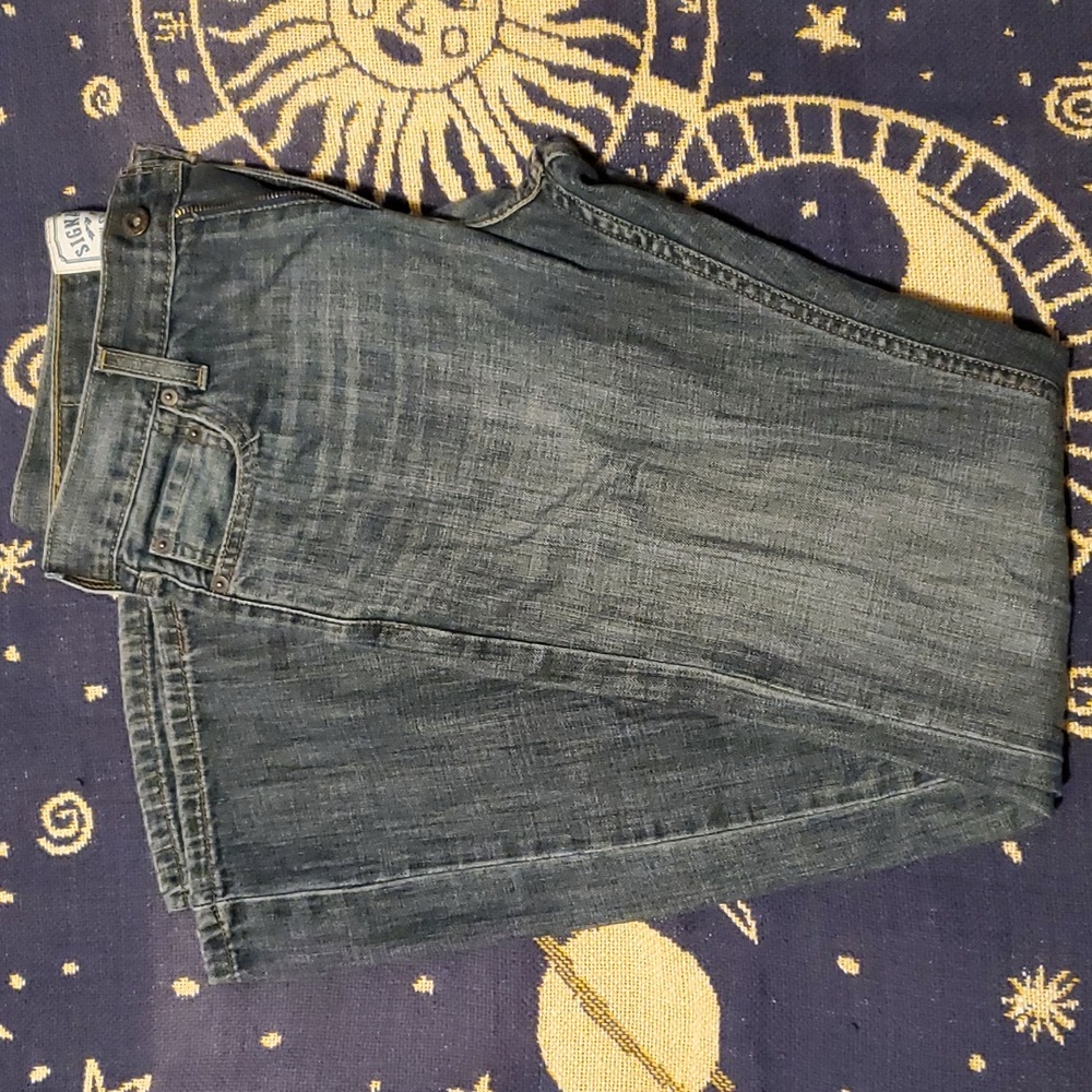 Signature by Levi Strauss Men's Bootcut Jeans - Dark Blue